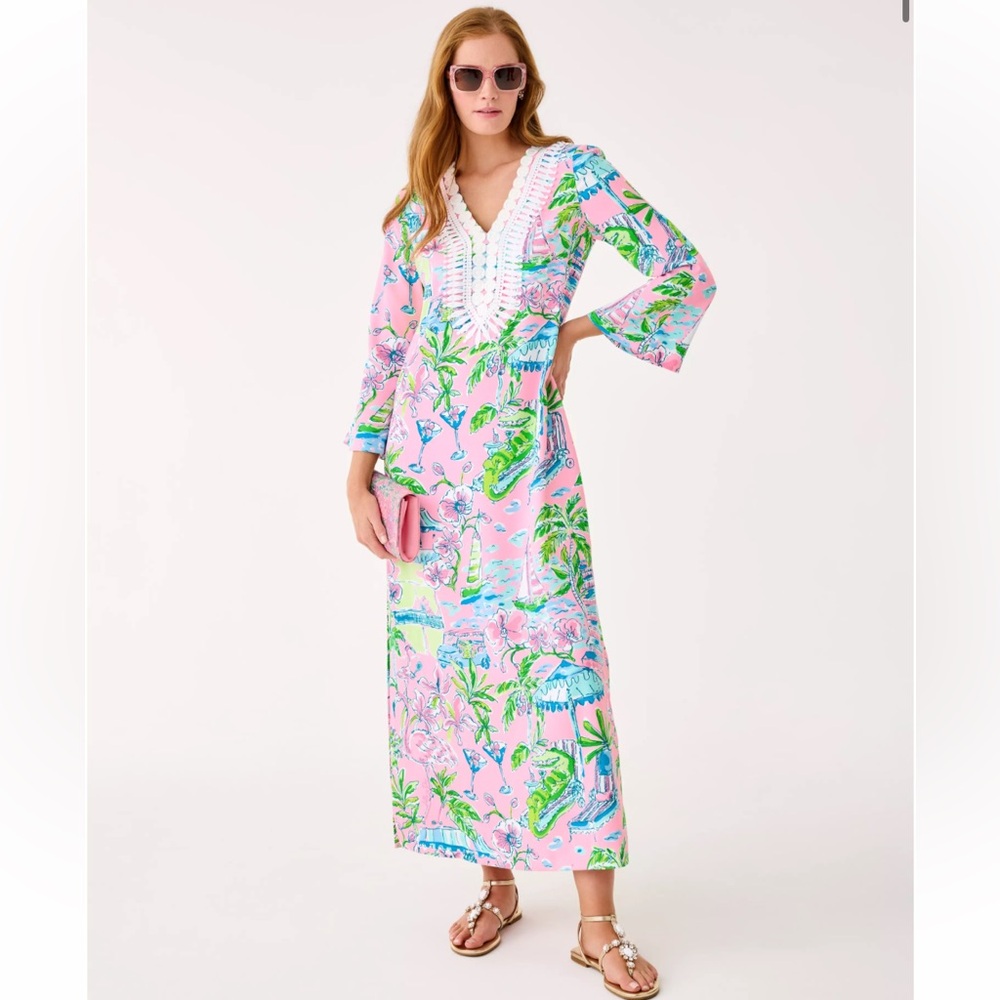 Ocleppo V-Neck Maxi Caftan